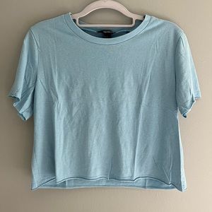 Forever 21 Light Blue Crop Top